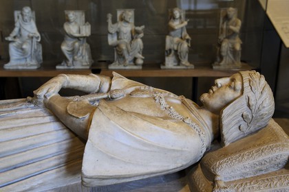 Italy, Lombardy, Milan, Castello Sforzesco (Sforza Castle), Museum of Ancient Art, Lying of the funeral monument of Gaston de Foix by Agostino Busti said Bambaia