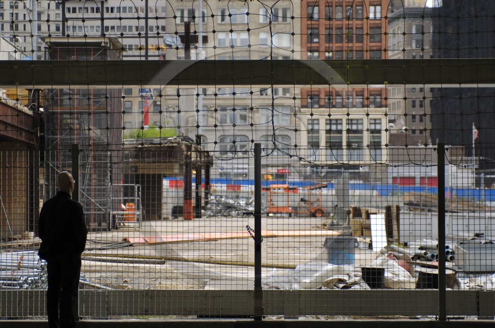 United States, New York, Manhattan, Ground Zero where used to be the Twin Towers