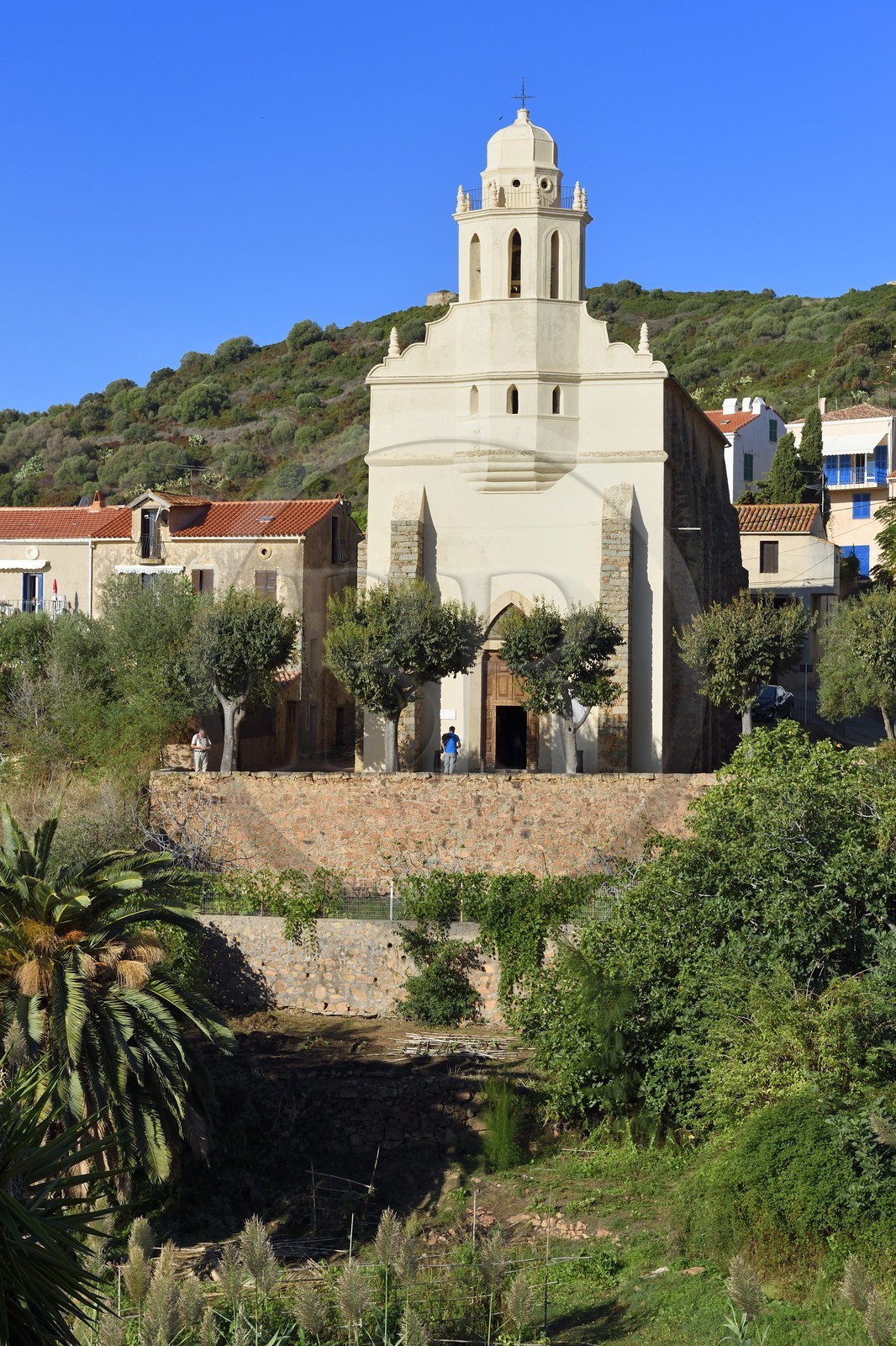 France, Corse-du-Sud (2A), Cargèse, église Saint Spyridon grecque catholique de rite oriental édifiée entre 1852 à 1870