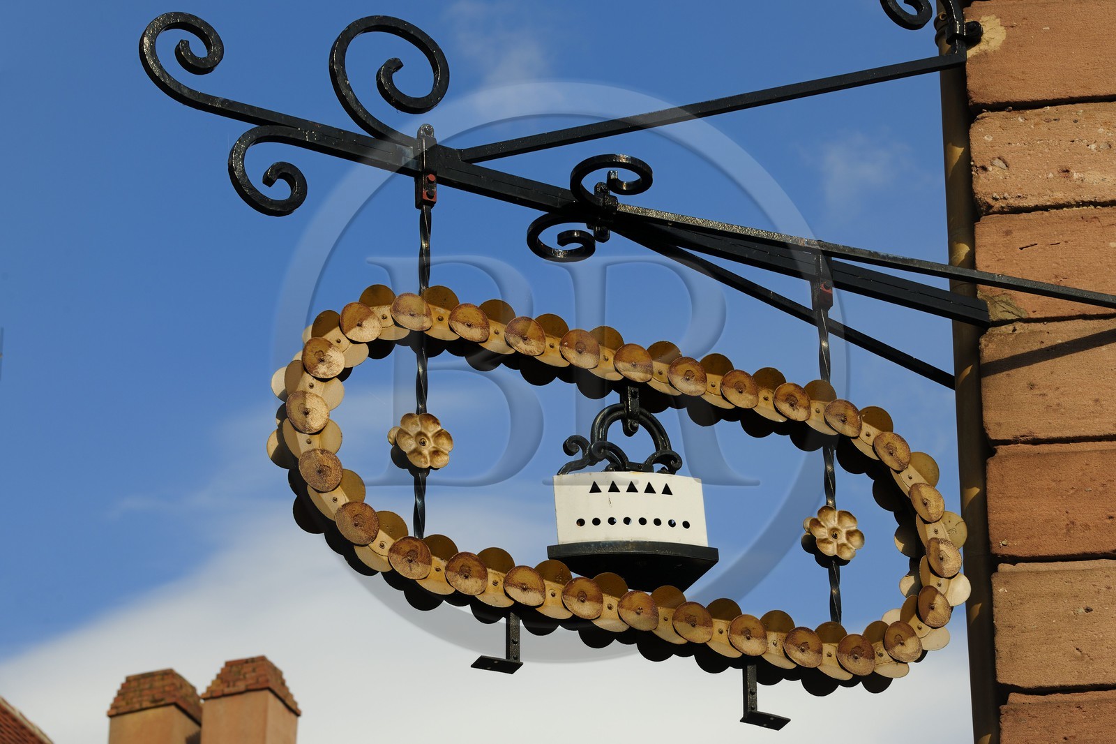 France, Haut-Rhin (68), Colmar, enseigne de  magasin d'électroménager dans Grand Rue