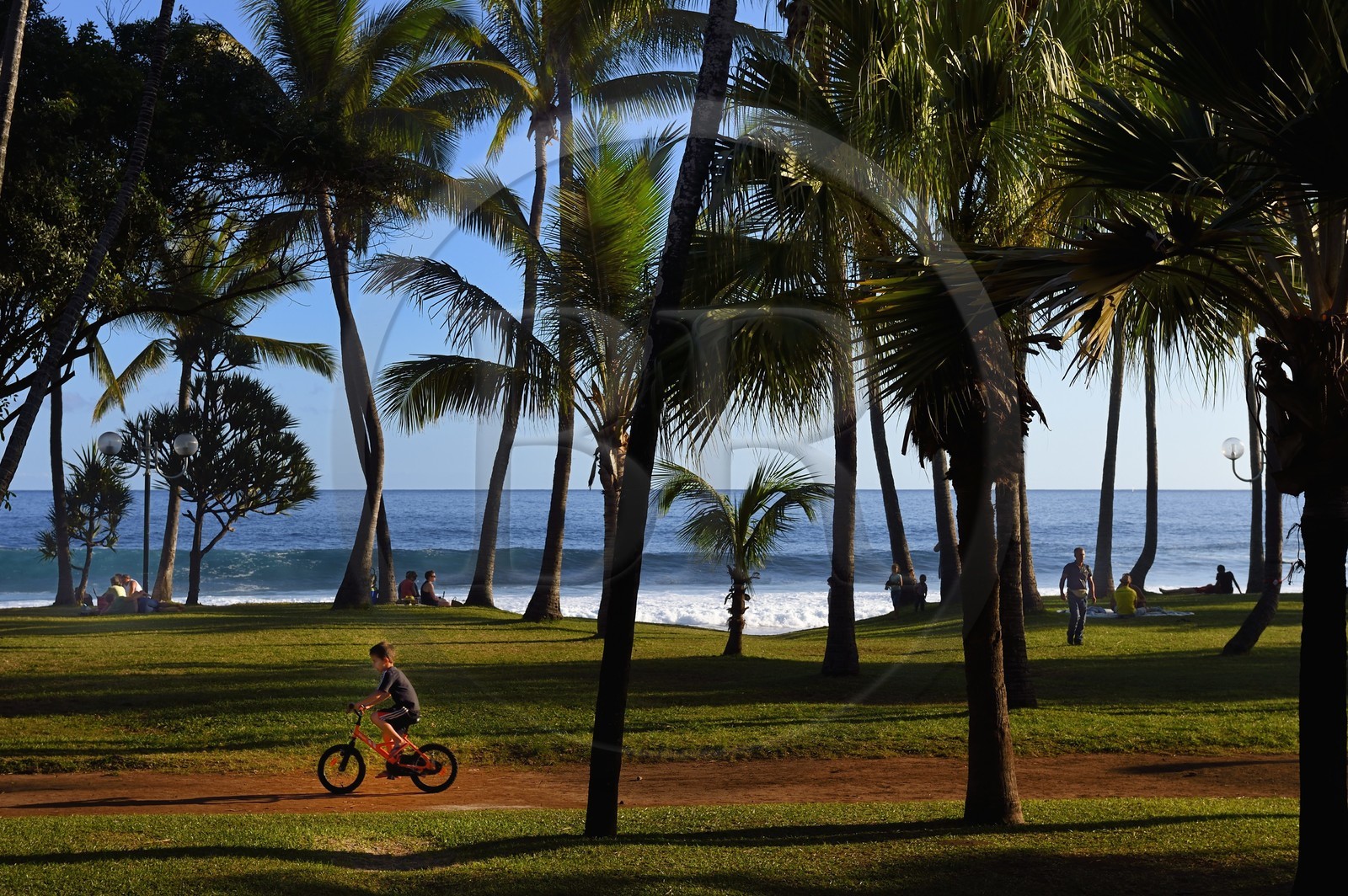 France, Ile de la Reunion, Petite-Ile sur la côte sud, plage de Grand-Anse