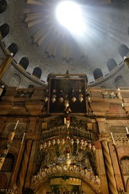 Israel, Jerusalem, holy city, the old town listed as World Heritage by UNESCO, Christian Quarter, Church of the Holy Sepulchre, the Aedicule which contains the Holy Sepulchre itself