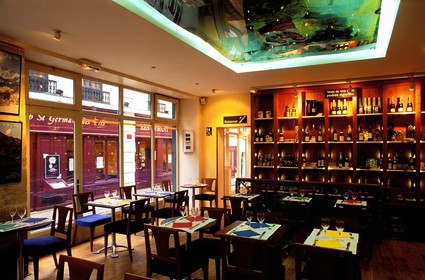 France, Paris, Catalonia House on the Cour du commerce Saint Andre in the 6th district