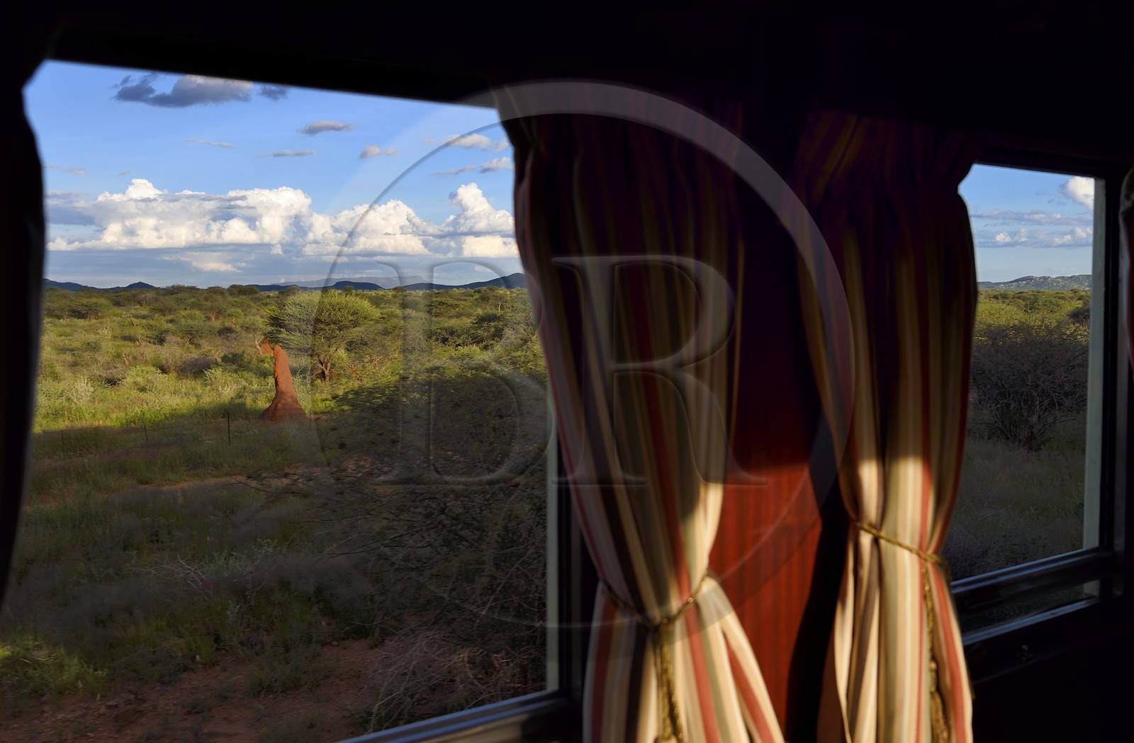 Namibia, Erongo region, landscape from the Shongololo express train