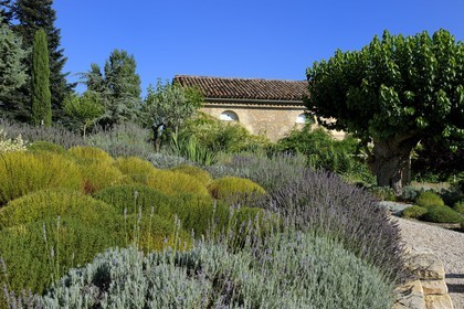 France, Var (83), Provence Verte, Bras, vers Saint-Maximin-la-Sainte-Baume, la maison d'hôtes Le Peyrourier, une campagne en Provence