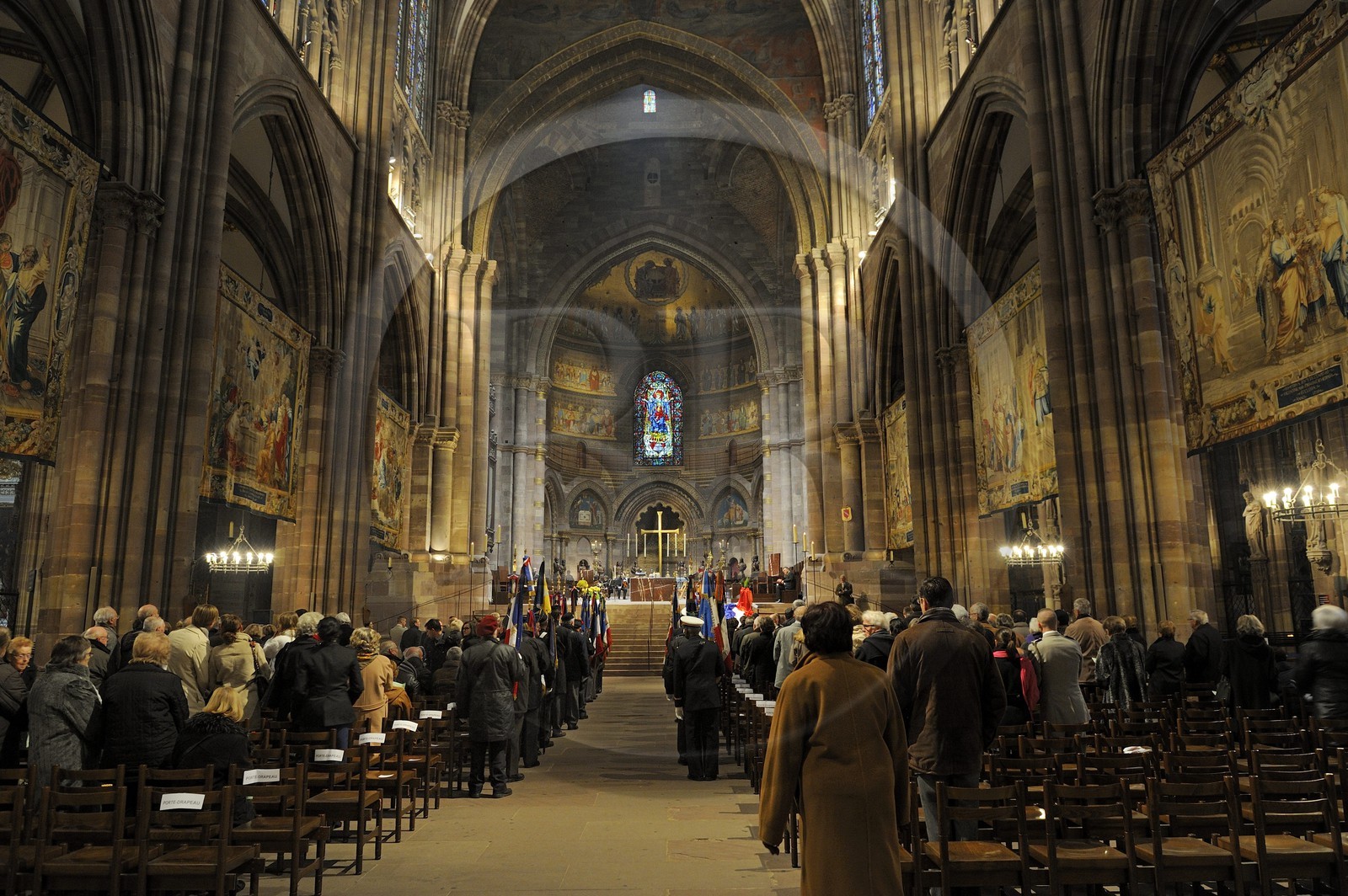 France, Bas-Rhin (67), Strasbourg, vieille ville classée au Patrimoine Mondial de l'UNESCO, la cathédrale Notre-Dame