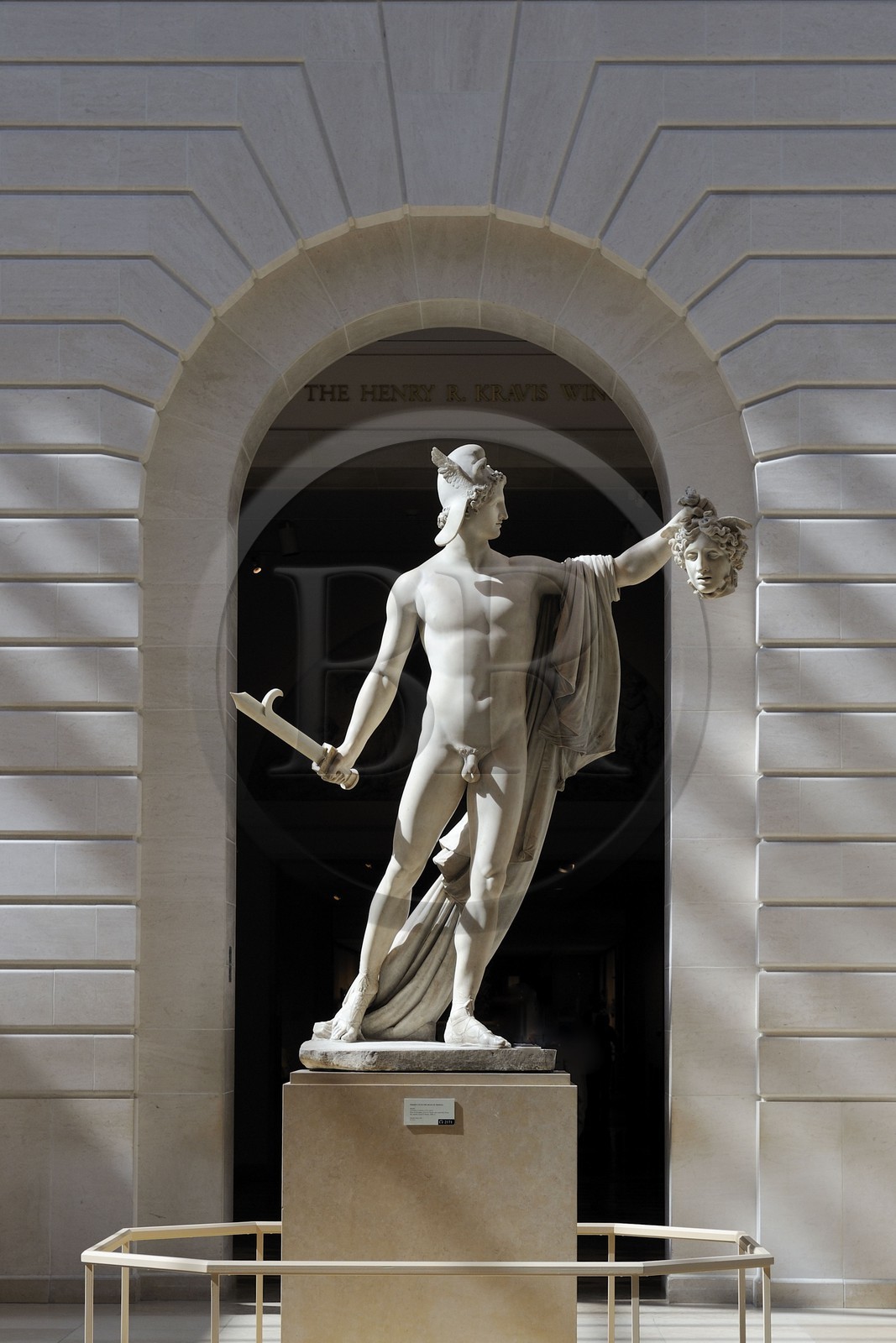 United States, New York, Manhattan, East Side, Metropolitan Museum of art (MET), courtyard of European sculptures, Perseus and the head of Medusa by Antonio Canova