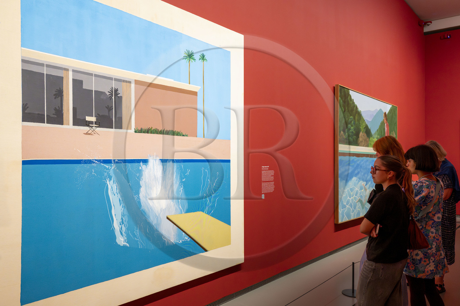 France, Paris (75), Bois de Boulogne, la fondation Louis Vuitton de l'architecte Frank Gehry, exposition David Hockney 25, A Bigger Splash (1967)