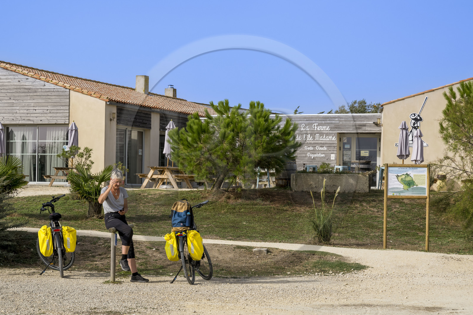 France, Charente Maritime, Port des Barques, Ile Madame, the Ile Madame Aquaculture Farm