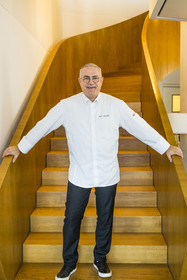 France, Herault, Montpellier, Richter district, the banks of the Lez river, L'Arbre Blanc, building designed by the Japanese rachitect Sou Foujimoto, restaurant l'Arbre chef Eric Cellier