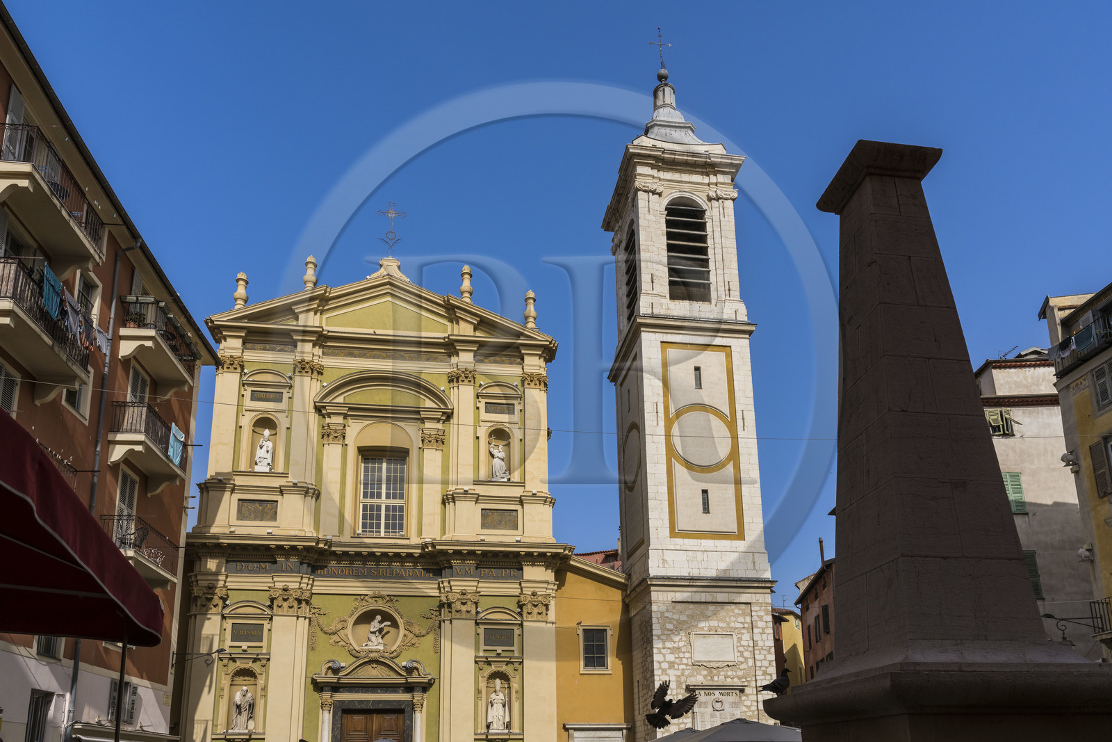 France, Alpes-Maritimes (06), Nice classée Patrimoine Mondial de l'UNESCO, le Vieux Nice, place Rossetti, Cathédrale Sainte Réparate