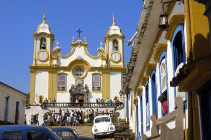Brazil, Minas Gerais state, Tirandentes, Matriz de Santo Antonio, Santo Antonio church (Gold Route, Estrada Real)
