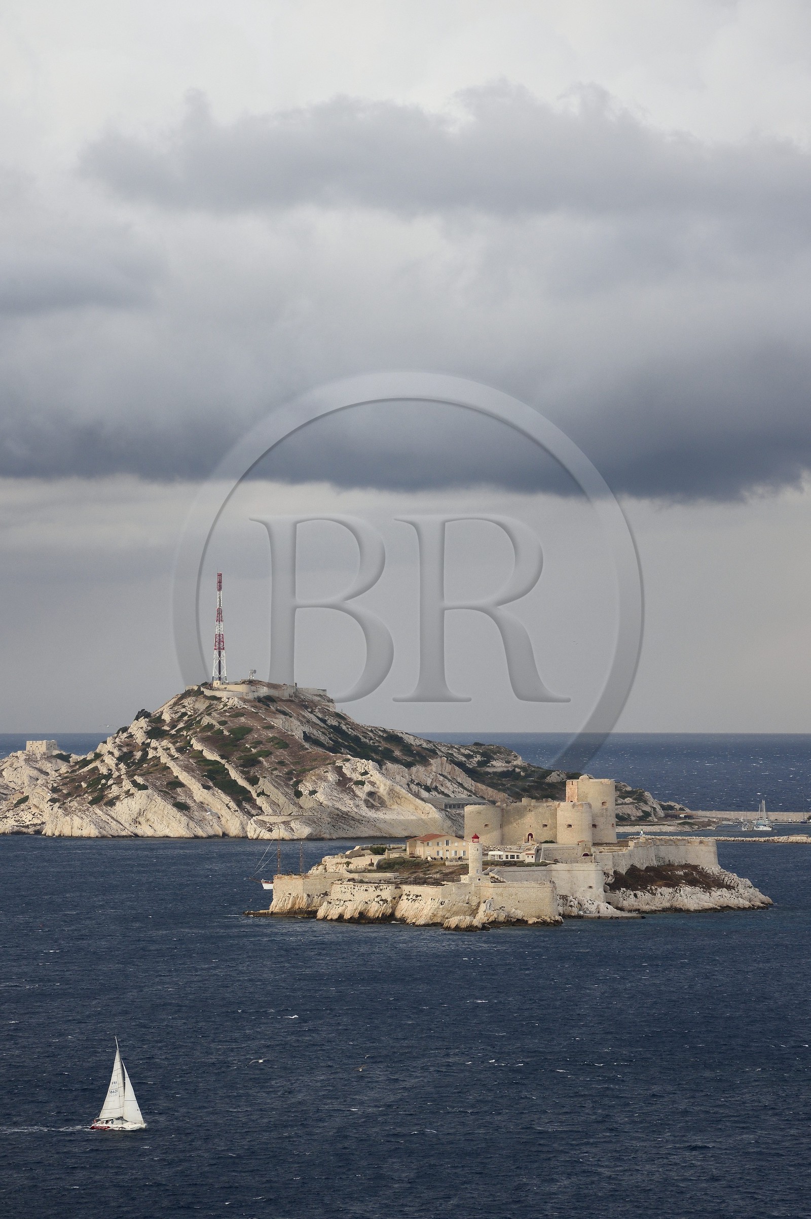 France, Bouches du Rhone, Marseille, Calanques National Park, archipelago of Frioul islands, the Chateau d'If