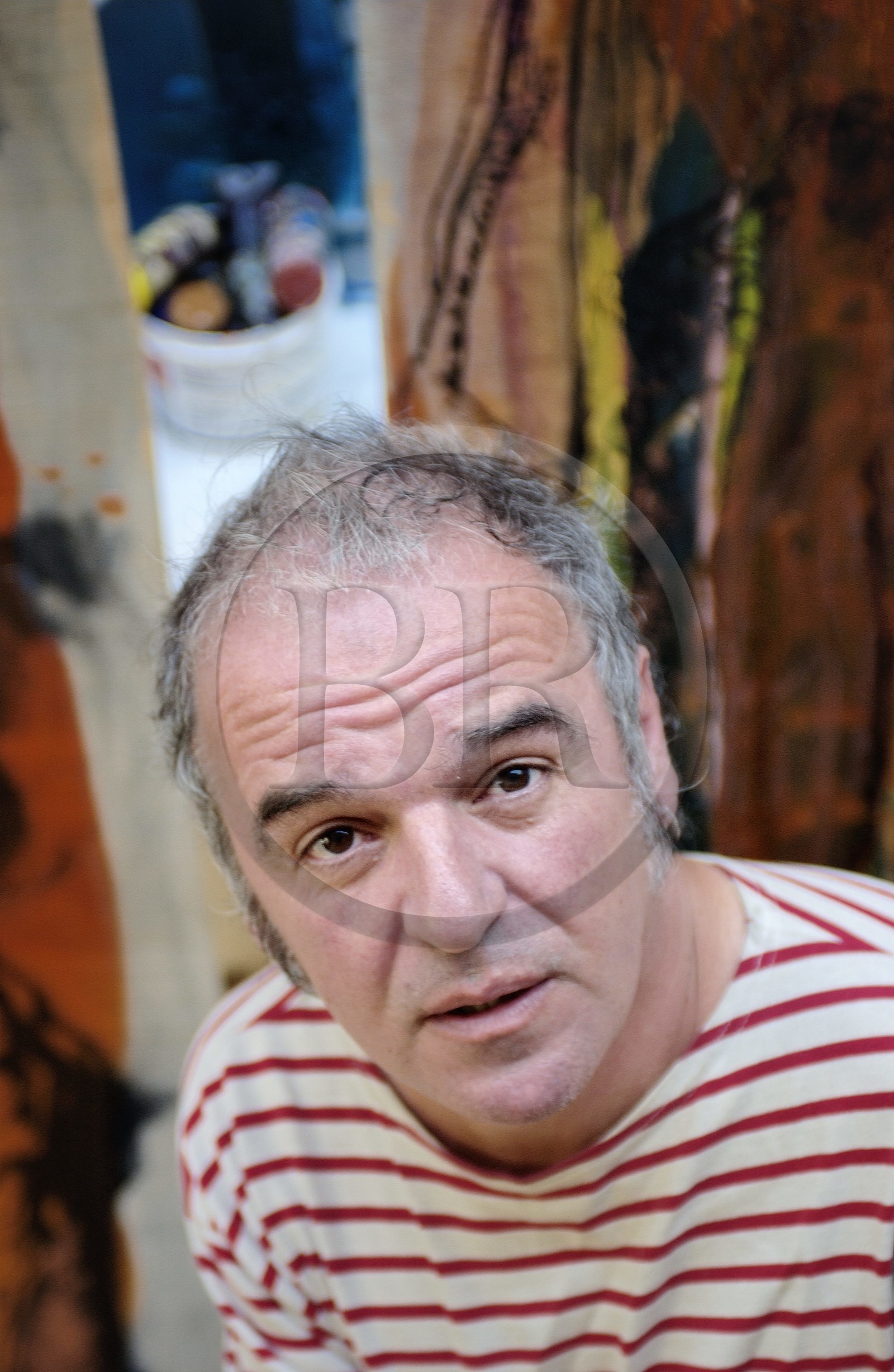 France, l'artiste peintre Michel Pelloille