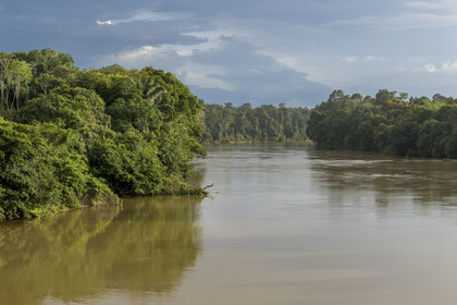 France, Guyane, Mana, le fleuve Mana