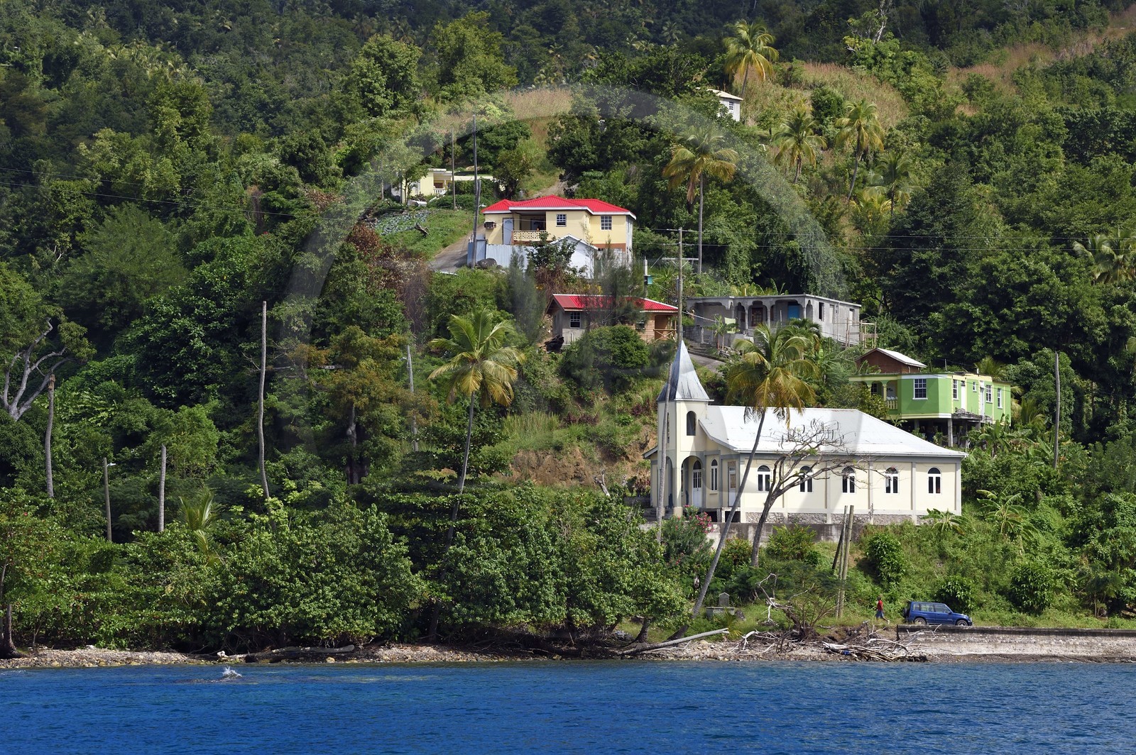 Caribbean, Dominica Island, Toucari Bay north of Portsmouth