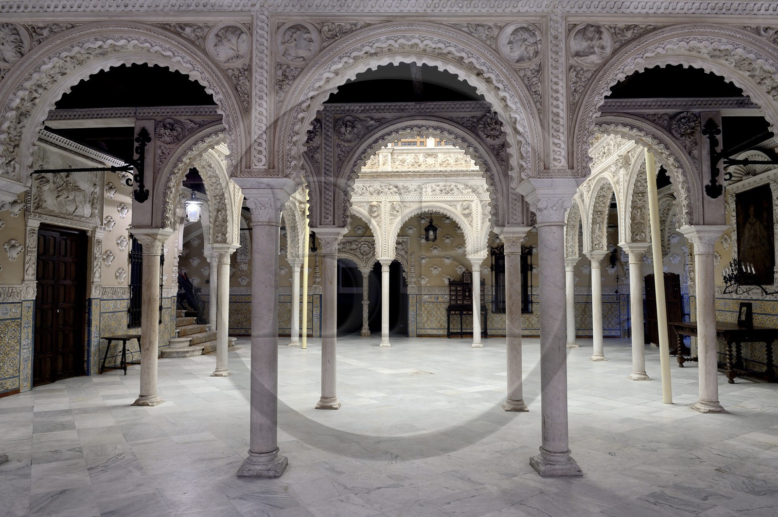 Spain, Andalusia, Seville, Casa Palacio de Guardiola at the Puerta de Jerez