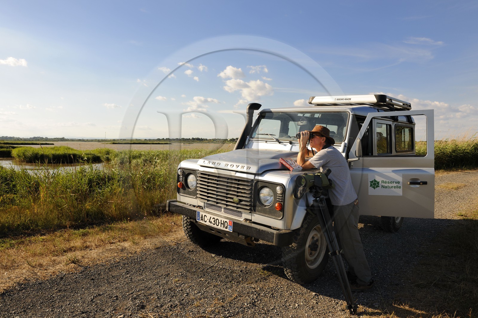 France, Hérault (34), région du Cap d'Agde, la Réserve Naturelle Nationale du Bagnas à l’ouest de l’étang de Thau, son directeur Renaud Dupuy de la Grandrive