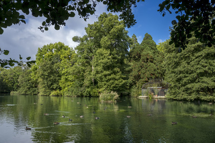 France, Côte-d'Or (21), les climats de Bourgogne classés Patrimoine Mondial de l'UNESCO, Beaune, le parc de la Bouzaize