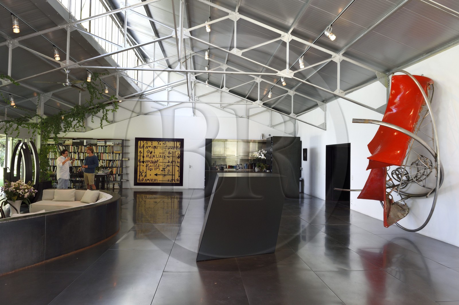 France, Var (83), Le Muy, Fondation Bernar Venet, l'ancienne usine