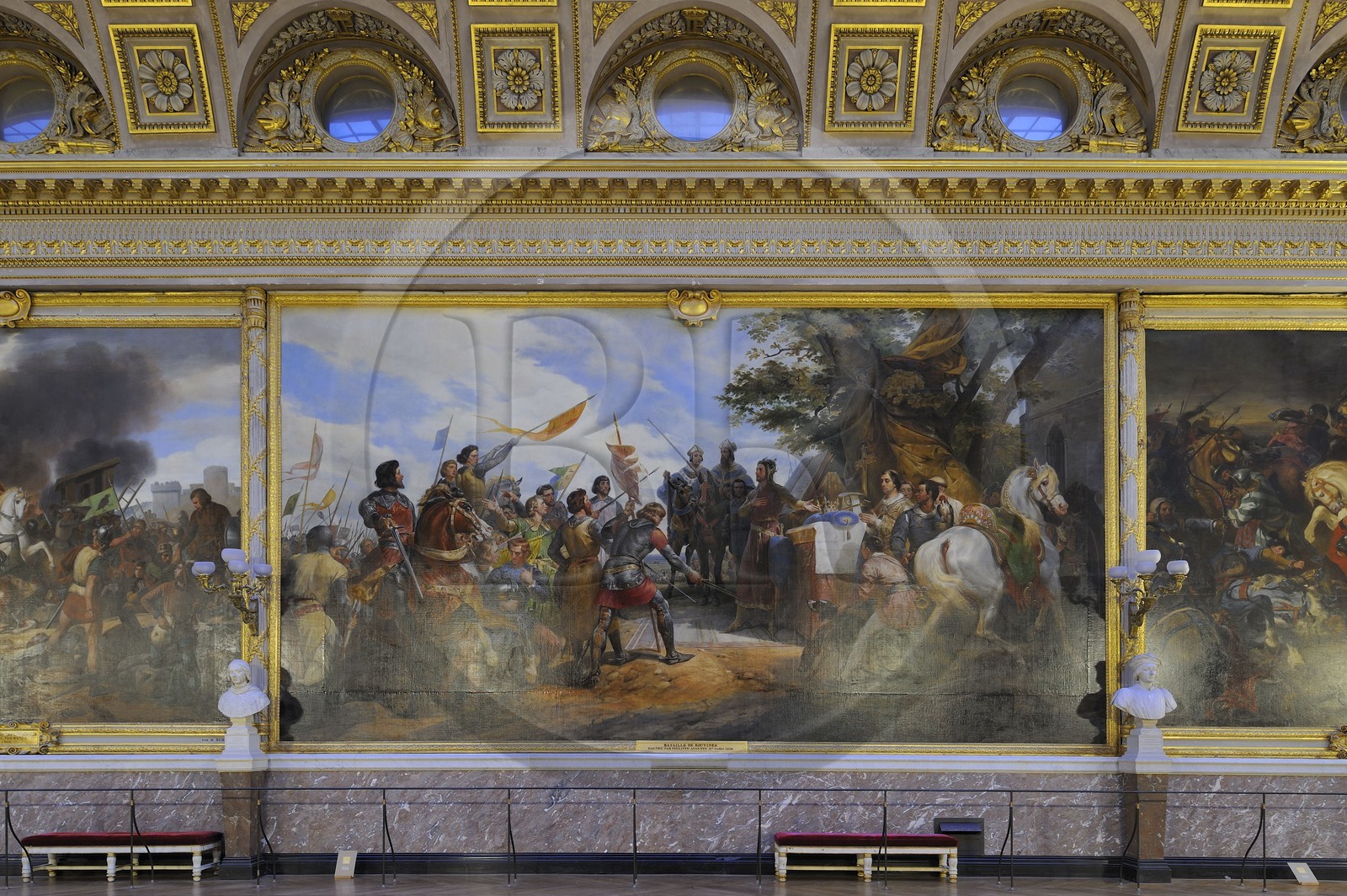 France, Yvelines (78), château de Versailles, classé Patrimoine Mondial de l'UNESCO, Musée de l’Histoire de France crée par Louis-Philippe dans l'aile du Midi, Galerie des Batailles