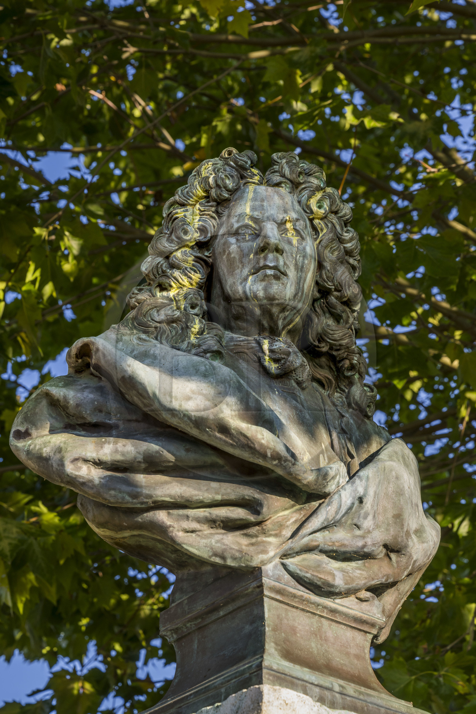 France, Nièvre (58), Parc naturel régional du Morvan, Bazoches, buste de Vauban (Sébastien Le Prestre, marquis de Vauban) (1633-1707) inhumé dans l'église Saint-Hilaire de Bazoches