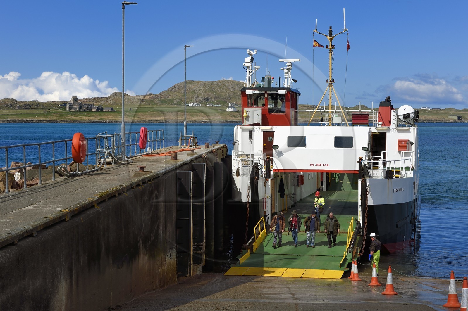 Royaume-Uni, Ecosse, Highland, Hébrides intérieures, Fionnphort, the Ross of Mull à l'extrème sud-ouest de l'Ile de Mull, ferry pour l'Ile d'Iona
