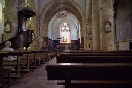 France, Var (83), Provence Verte, Barjols, église Notre Dame de l'Assomption