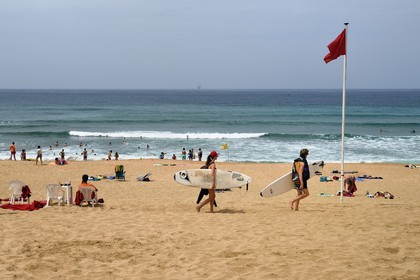Espagne, Pays basque espagnol, Biscaye, région de Gernika-Lumo, Réserve de biosphère d'Urdaibai, Ibarrangelu,  plage de Laga