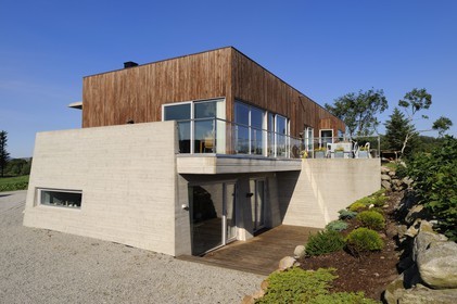 Norvège, Rogaland, région de Stavanger, maison du designer norvégien Jan Storksen