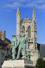 France, Seine-Maritime (76), Pays de Caux, Côte d'Albâtre, Fécamp, l'église Saint-Etienne