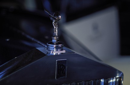 Suisse, région de Bern (Oberland Bernois), Saanenland, Gstaad, calandre de Rolls Royce