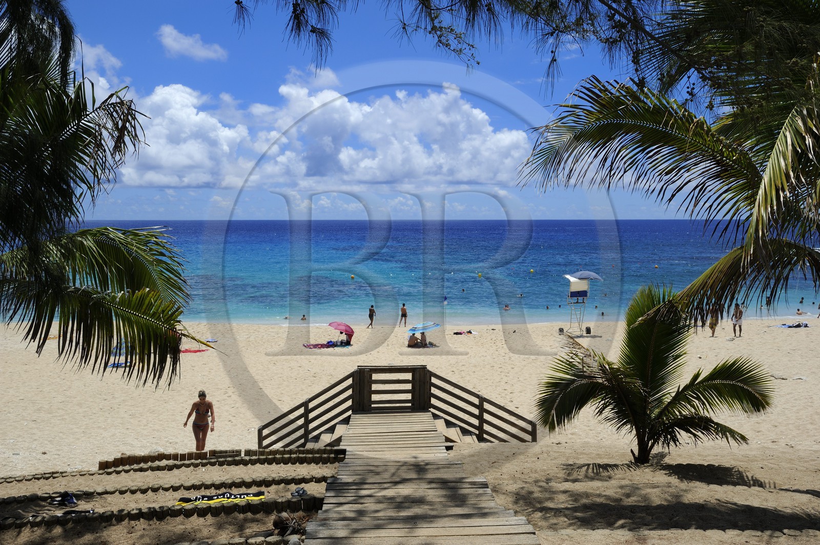 France, île de la Réunion, la Côte Ouest, commune de Saint Gilles les Bains, plage de Boucan Canot