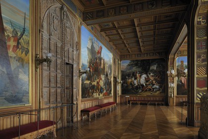 France, Yvelines (78), château de Versailles, classé Patrimoine Mondial de l'UNESCO, salles des Croisades
