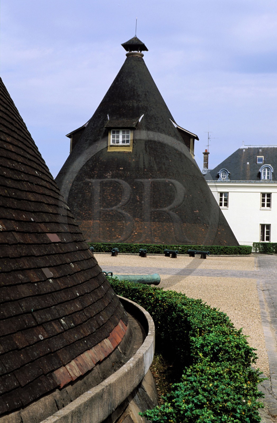 France, Saône-et-Loire (71), Le Creusot, château de La Verrerie, les deux anciens fours de cristal