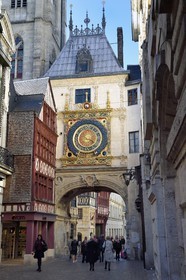France, Seine-Maritime, Rouen, the Gros Horloge is an astronomical clock dating back to the 16th century