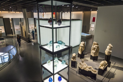 France, Gard (30), Nîmes, Musée de la Romanité de l'architecte Elizabeth de Portzamparc