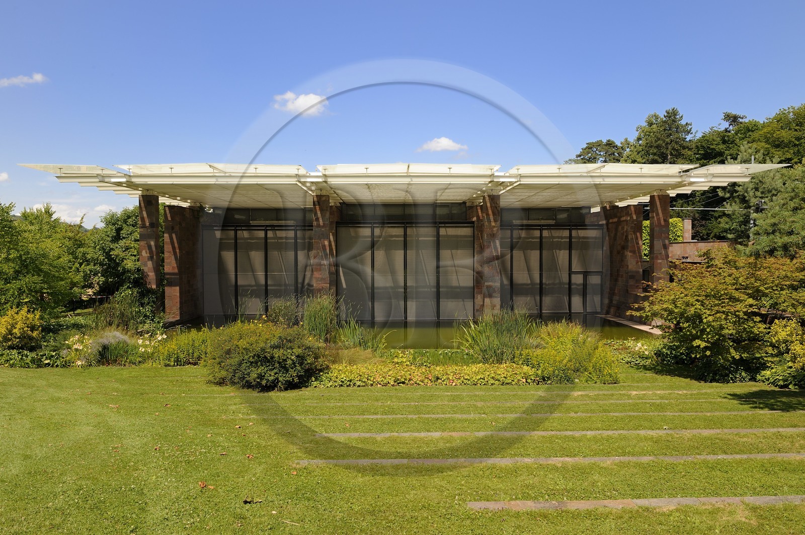 Suisse, Bâle, fondation Beyeler de l'architecte Renzo Piano