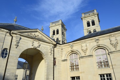 France, Meuse, Verdun, district of Ville Haute (Upper Town), the Worldwide Center of Peace, Liberties and Human Rights (Centre Mondial de la Paix, des Libertés et des Droits de l'Homme) located in the former Bishop's Palace and the Cathedral of the 10th century
