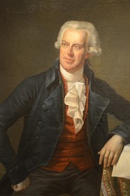France, Haute-Corse (2B), Bastia, ancien palais des gouverneurs génois qui héberge le Musée d'Histoire de Bastia, portrait de Pascal Paoli