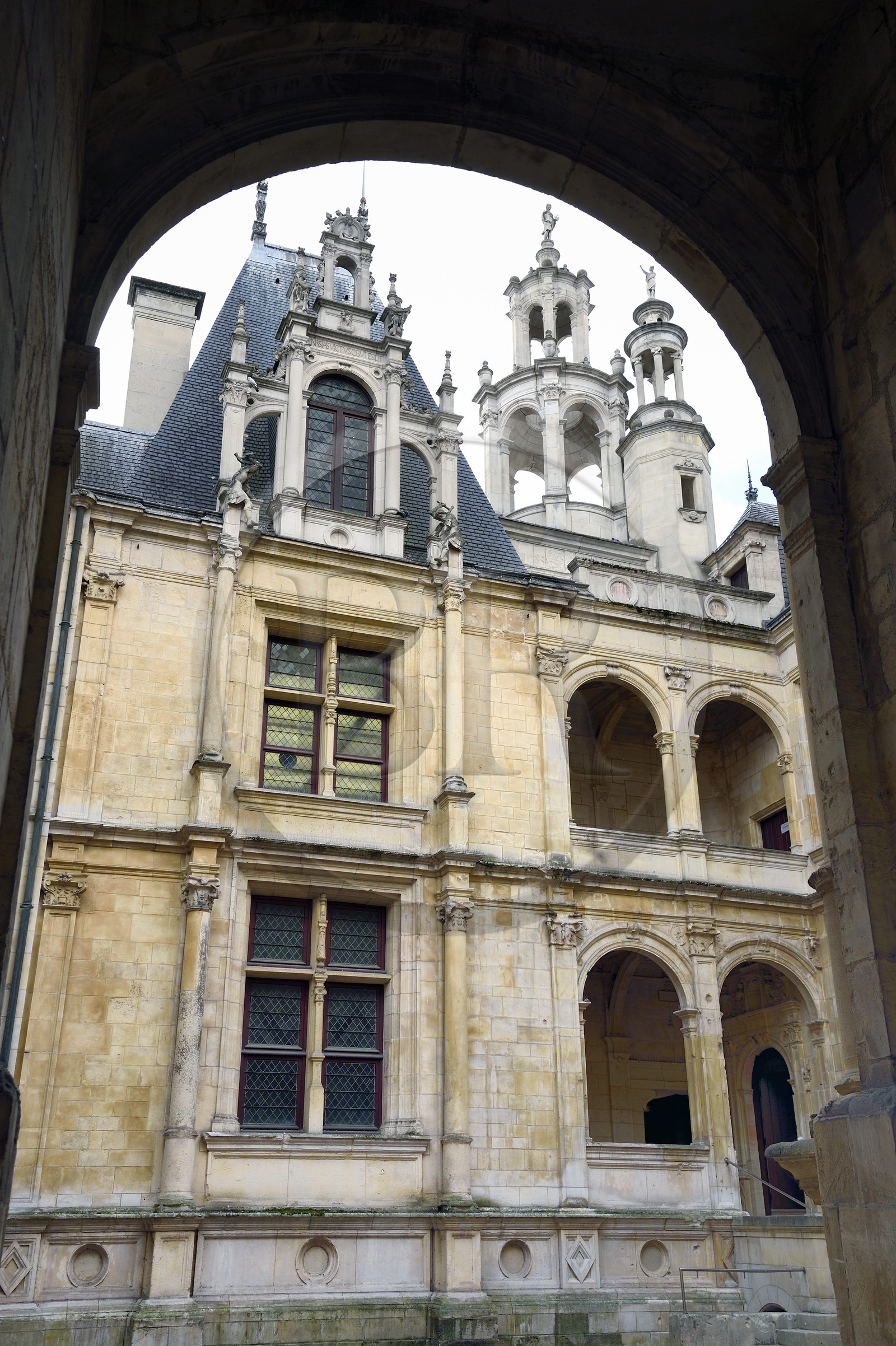 France, Calvados (14), Caen, l'hôtel d'Escoville, hotel particulier du XVIe siècle