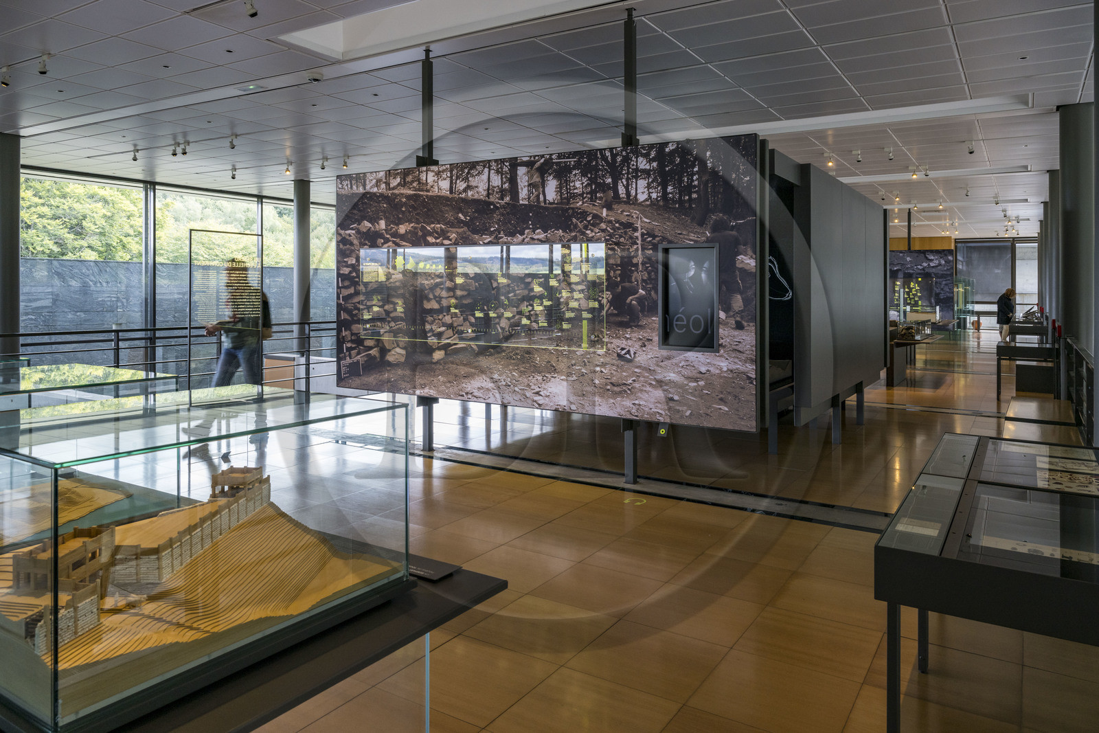 France, Saone et Loire, regional natural park of Morvan, Saint Leger sous Beuvray, oppidum of Bibracte, capital of the Celtic people of the Aedui, archaeological site on Mount Beuvray, the Celtic Civilization Museum on Mount Beuvray