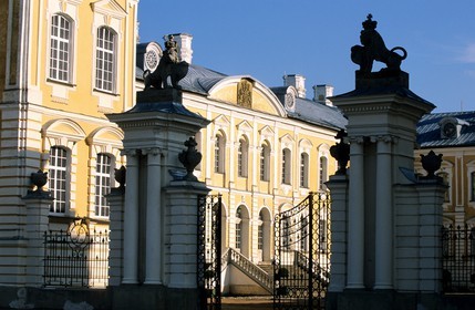 Lettonie (Pays Baltes), Semigalle, ville de Pilsrundale, palais de Rundale par l' architecte Rastrelli