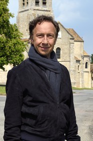 France, Yvelines, Montchauvet, shooting for the television of the Preferred Village of the French (Village Préféré des Français) with Stéphane Bern