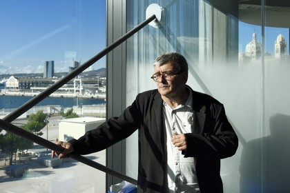 France, Bouches-du-Rhône (13), Marseille, MuCEM (Musée des civilisations de l'Europe et de la Méditerranée) par les architectes Rudy Ricciotti et R. Carta, son directeur Jean-François Chougnet