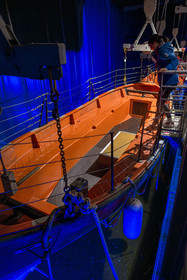 France, Loire-Atlantique (44), Saint-Nazaire, l'Escal'Atlantic dans l'ancienne base sous-marine allemande fait revivre le monde des transatlantiques