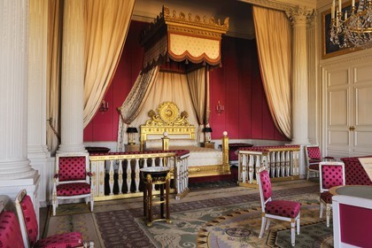 France, Yvelines (78), château de Versailles, classé Patrimoine Mondial de l'UNESCO, le Grand Trianon, chambre de l'impératrice