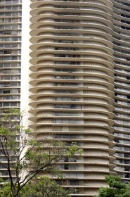 Brazil, Minas Gerais state, Belo Horizonte, Libertade Praca (Liberty Square), concrete building built by architect Oscar Niemeyer in 1955
