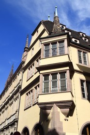 France, Bas Rhin, Strasbourg, old town listed as World Heritage by UNESCO, Renaissance building (1546), former bakersStove at 22 rue des Serruriers