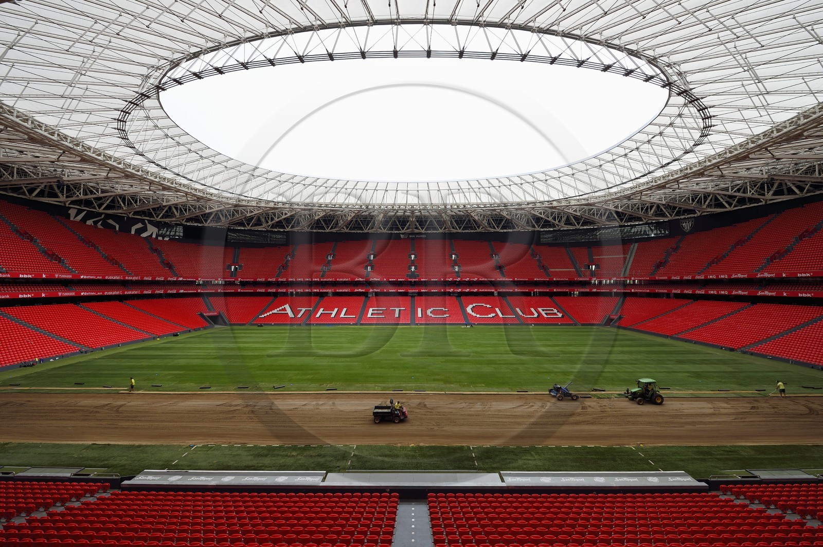 Espagne, Pays basque espagnol, Biscaye, Bilbao, le Stade San Mamés (2013) par l'architecte Norman Foster, siège de l'Athletic Bilbao (Athletic Club)